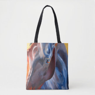 Paarden in Blues Modern Equestrian Horse Lovers Ar Draagtas
