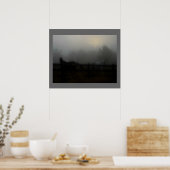 Paarden in de mist poster (Keuken)