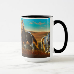 Paarden in de Mok van zonlicht