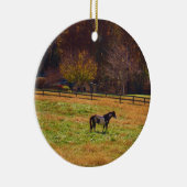 Paarden in de verte keramisch ornament (Rechts)