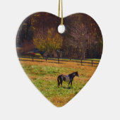 Paarden in de verte keramisch ornament (Rechts)