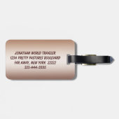 Paarden in de winter bagagelabel (Achterkant horizontaal)