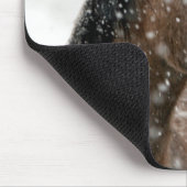 Paarden in de winter muismat (Hoek)