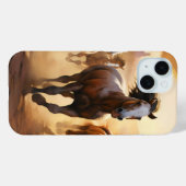 Paarden in de woestijn Case-Mate iPhone case (Achterkant (horizontaal))