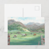 "Paarden in een grap." Briefkaart (Voorkant / Achterkant)