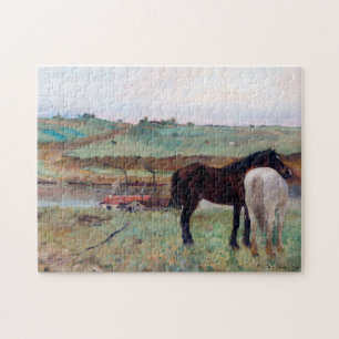 Paarden in een weide, Edgar Degas Legpuzzel