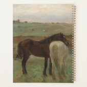 Paarden in een weide - Edgar Degas Planner (Achterkant)