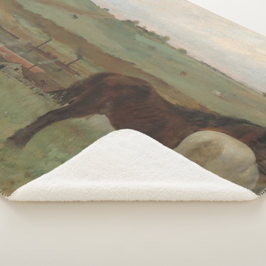 Paarden in een weide, olieverfschilderij, Edgar De Sherpa Deken (3/4)