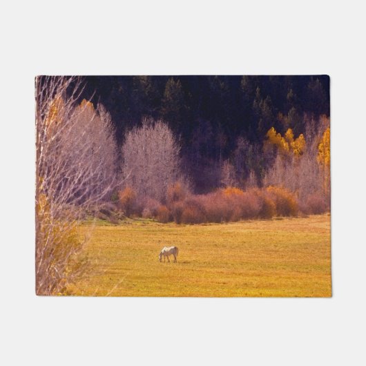 Paarden in Herfst I Deurmat (Voorkant)