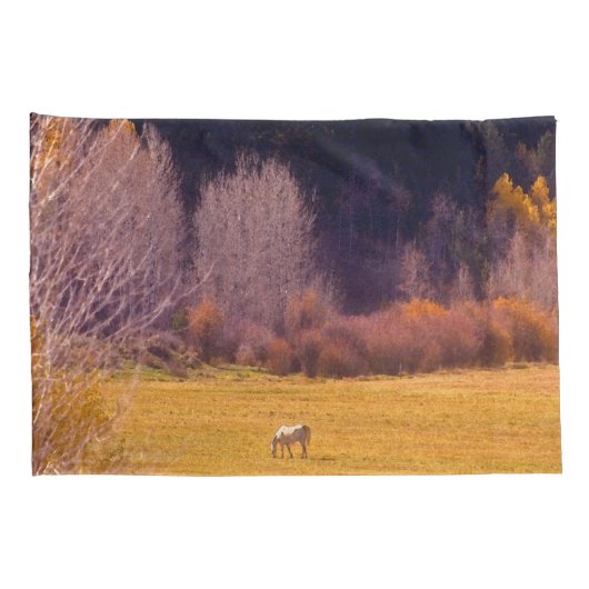 Paarden in Herfst I Kussensloop (Achterkant-Rechts)