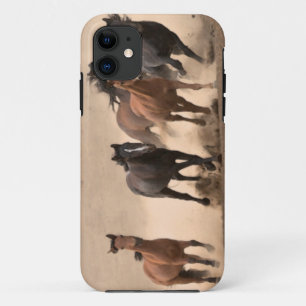 Paarden in Herfst II iPhone 11 Hoesje