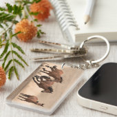 Paarden in Herfst II Sleutelhanger (Voorkant Rechts)