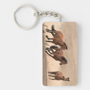 Paarden in Herfst II Sleutelhanger