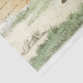  paarden in het deeg-landweefselpapier tissuepapier (Detail)