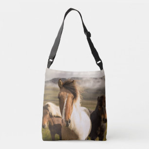 Paarden in het gebergte, schoonheid en Majestic Crossbody Tas