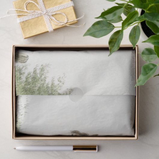 paarden in het graafland tissuepapier (Geschenk)