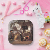 Paarden in het landschap Aelbert Cuyp Papieren Bordje (Feest)