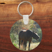 Paarden in het najaar sleutelhanger (Voorkant)