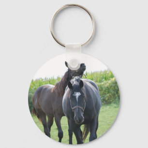 Paarden in liefde sleutelhanger