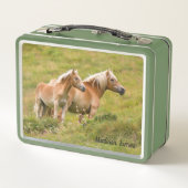 Paarden in Meadow Gepersonaliseerde naam (Achterkant)