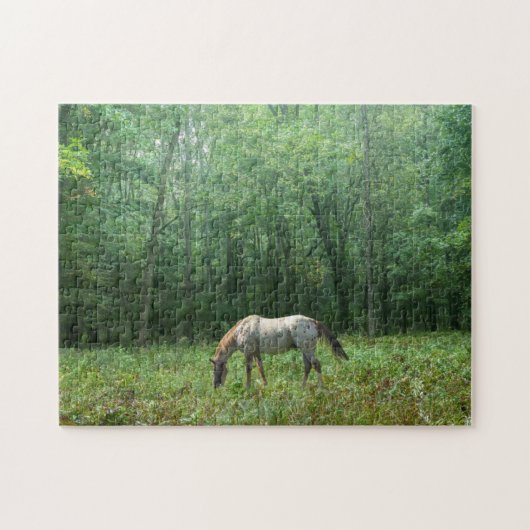 Paarden in Meadow Legpuzzel (Horizontaal)