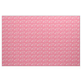 Paarden in roze en wit weefsel stof (Yard (91,4 cm))