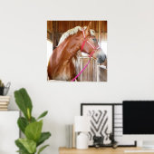Paarden in Stall 3 Poster (Thuiskantoor)