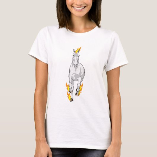 Paarden in vlam t-shirt (Voorkant)