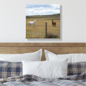 Paarden in Wyoming Canvas (Insitu (Slaapkamer))