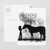 Paarden - je bent dol op je briefkaart (Voorkant / Achterkant)