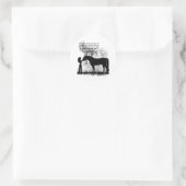 Paarden - je bent dol op je ronde sticker (Tas)