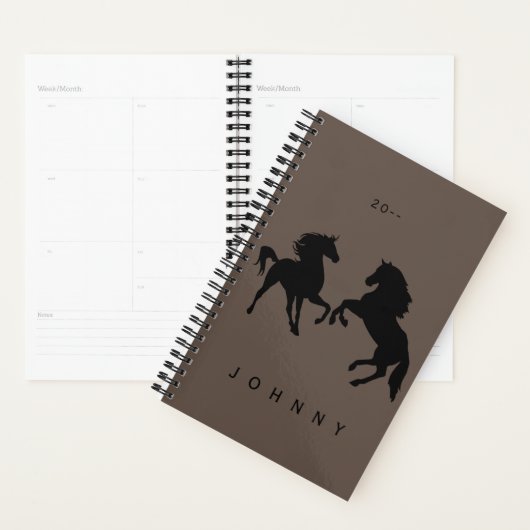 Paarden - + Jouw tekst toevoegen / Naam Planner (Display)