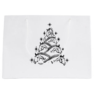 Paarden Kerstboom Equestrian Kerstmis Xmas Groot Cadeauzakje