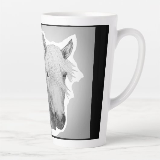 Paarden, koffie-mok latte mok (Rechts)