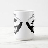 Paarden laten Prints op je hart achter Koffiemok (Center)