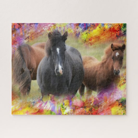 Paarden Legpuzzel (Horizontaal)