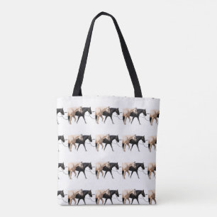 Paarden leiden met paarden draagtas