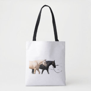 Paarden leiden met paarden draagtas