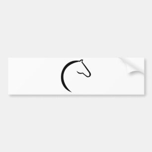 Paarden logo bumpersticker