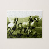 Paarden lopen - Creatieve kunst Legpuzzel (Horizontaal)