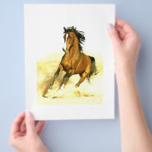 Paarden lopen flyer (Hand)