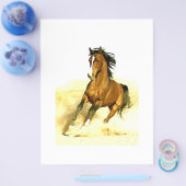 Paarden lopen flyer (Enkel)