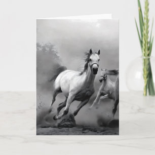 Paarden lopen kaart