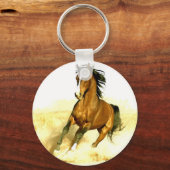 Paarden lopen sleutelhanger (Voorkant)