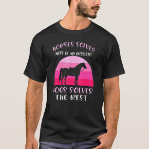 Paarden lossen de meeste honden op t-shirt