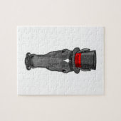 Paarden met cilinder legpuzzel (Horizontaal)