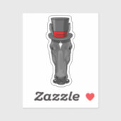 Paarden met cilinder sticker (Vel)