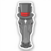 Paarden met cilinder sticker (Voorkant)