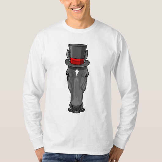 Paarden met cilinder t-shirt (Voorkant)