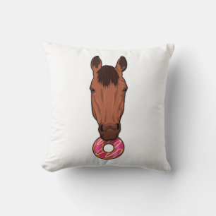 Paarden met Donut Kussen